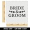 Bride &#x26; Groom Heart Leaf Details Wall Cookie DIY Craft Reusable Stencil